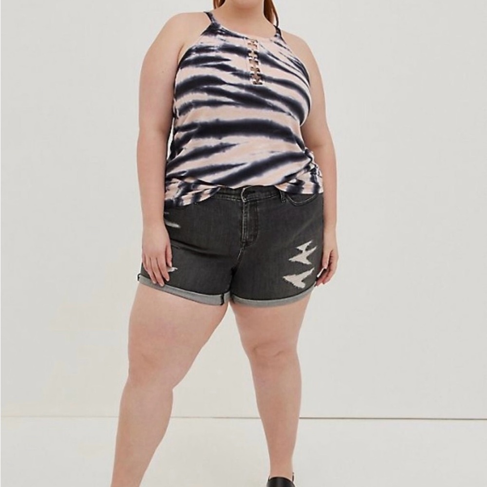 Lovesick Torrid Goddess Neck Tank Cotton Tie-Dye Sz 1X 14/16